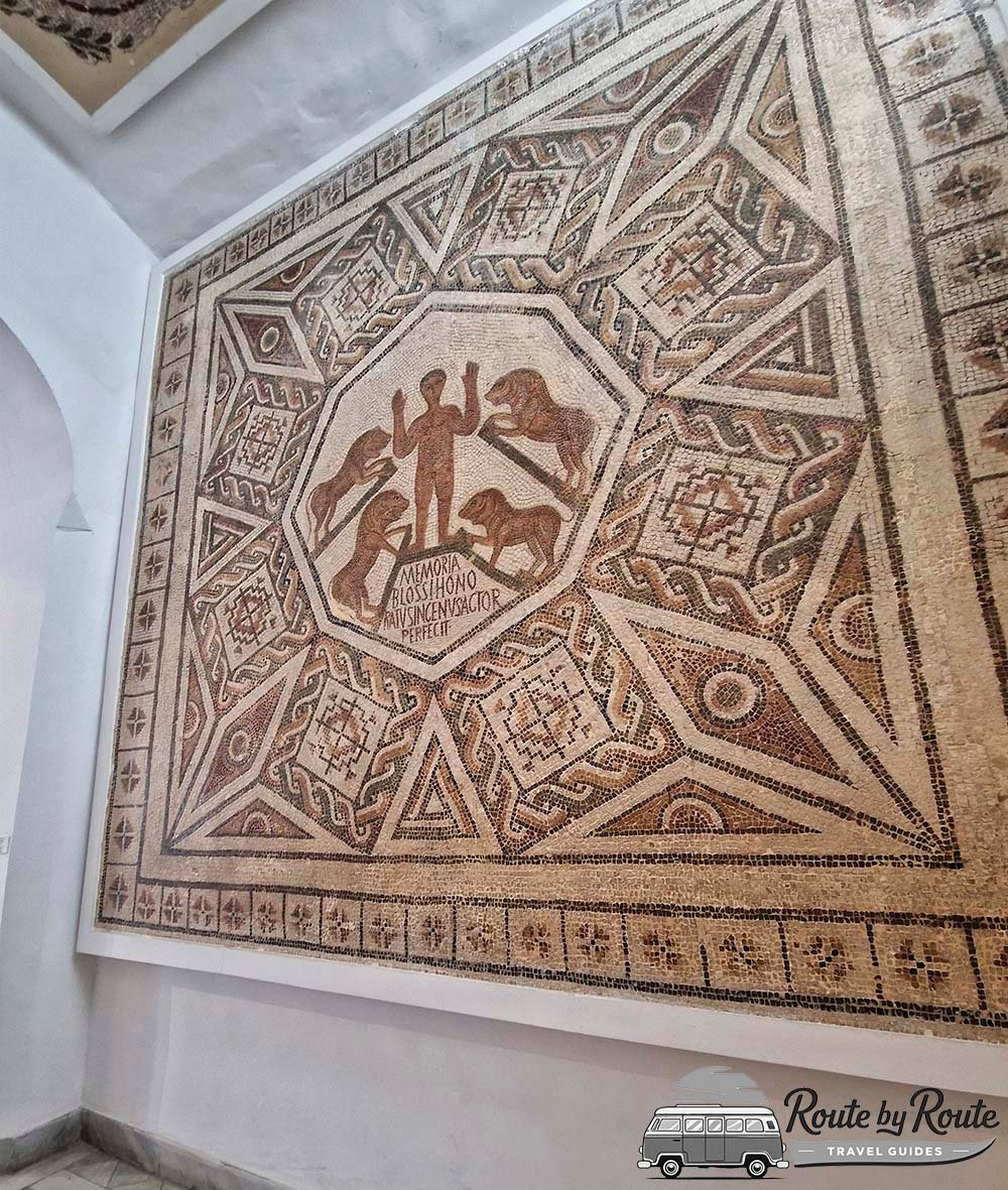 Detalle de los mosaicos romanos perfectamente conservados en el Museo del Bardo