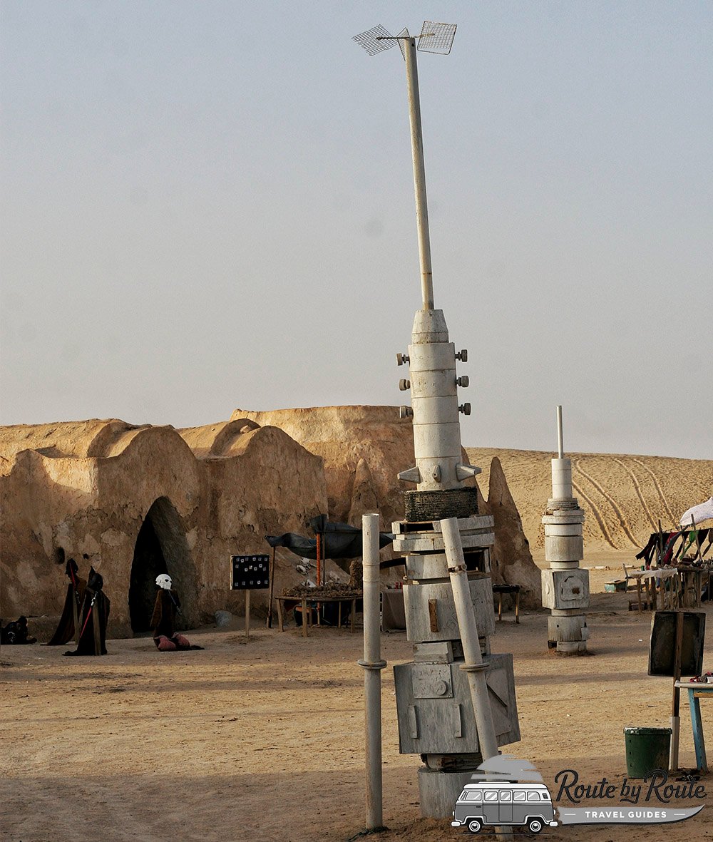 Decorados originales de Star Wars en Mos Espa, desierto de Túnez